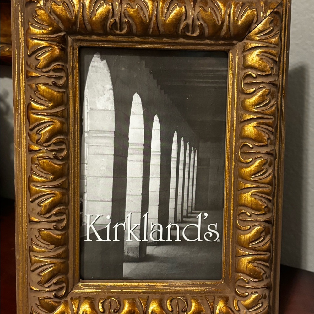 NWT In Box Kirklands Ornate Gold Photo Frame 4 X 6